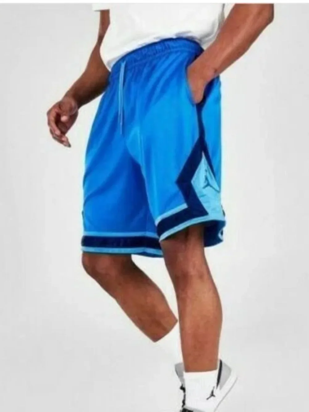 Nike Jordan MJ Jumpman Diamond  Basketball Shorts Signal Blue Size XL Mens